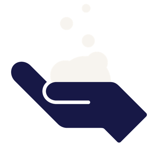 Hände waschen mit Seife